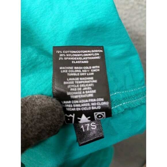 Kuhl Shorts Womens 14 Cotton Nylon Stretch Hiking Flap Pockets Bluish Green - Picture 6 of 15